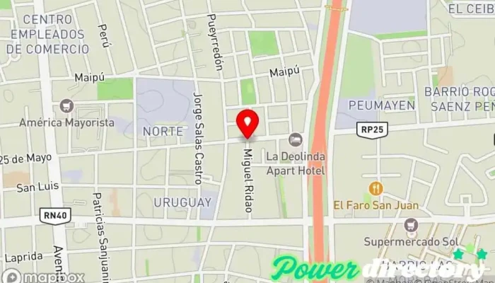 mapa de Dulce Morena Pastelería en Santa Lucía