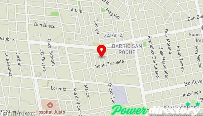 mapa de Dulces MiMor Cdelu Tienda de tartas en Concepción del Uruguay