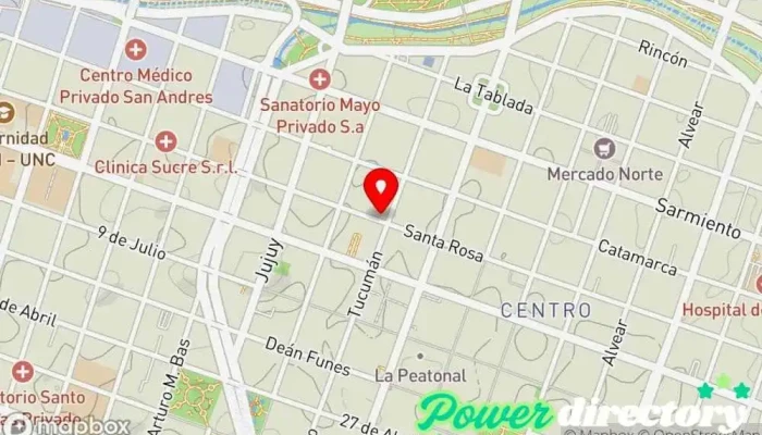 mapa de Efectivo en el Acto Planificador financiero en Córdoba