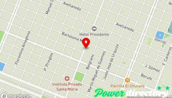 mapa de Efectivo Sí Chaco Agencia de préstamos en Sáenz Peña