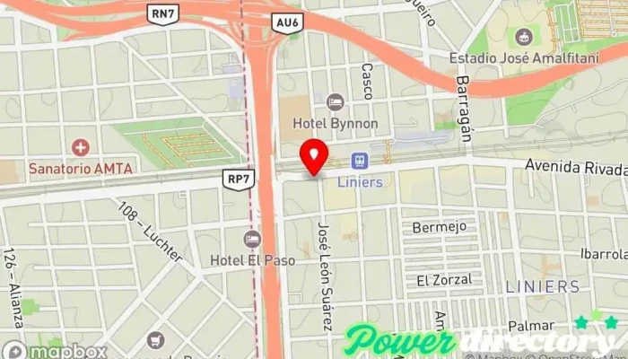 mapa de Efectivo Sí Liniers Agencia de préstamos en Cdad. Autónoma de Buenos Aires
