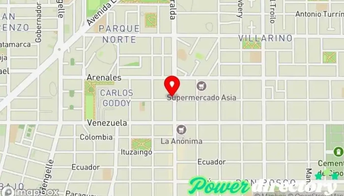 mapa de Efectivo Si Institución financiera en Cipolletti