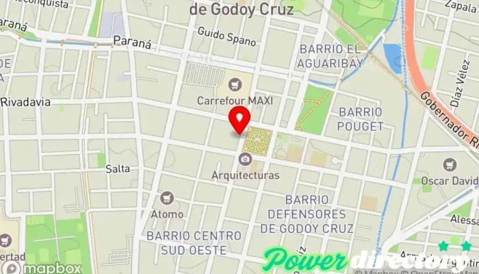 mapa de EFECTIVO Si Institución financiera, Agencia de préstamos en Godoy Cruz