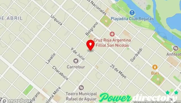 mapa de EFECTIVO Sí Consultora financiera en San Nicolás de Los Arroyos