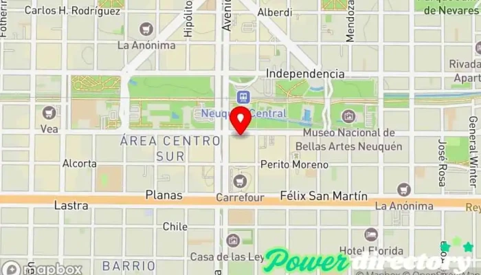 mapa de Efectivo Sí Neuquén Agencia de préstamos, Consultora financiera, Institución financiera en Neuquén