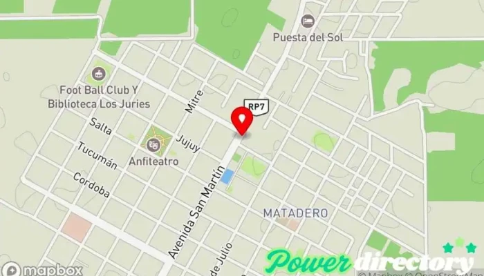 mapa de El 41 Supermercado, Panadería, Carnicería, Frutería en Los Juries