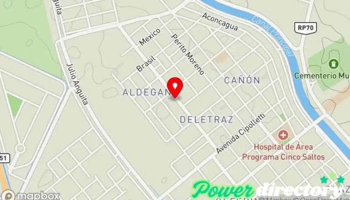 mapa de El Artesano Panaderia Panadería en Cinco Saltos