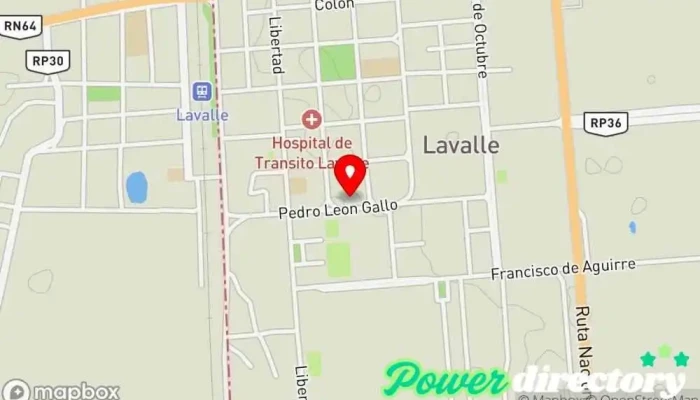 mapa de El Buen Amigo Bar, Pastelería en Lavalle