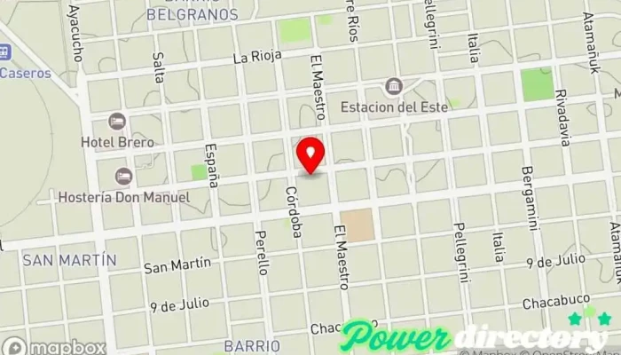 mapa de El Cafecito - Cafeteria Cafetería en Monte Caseros