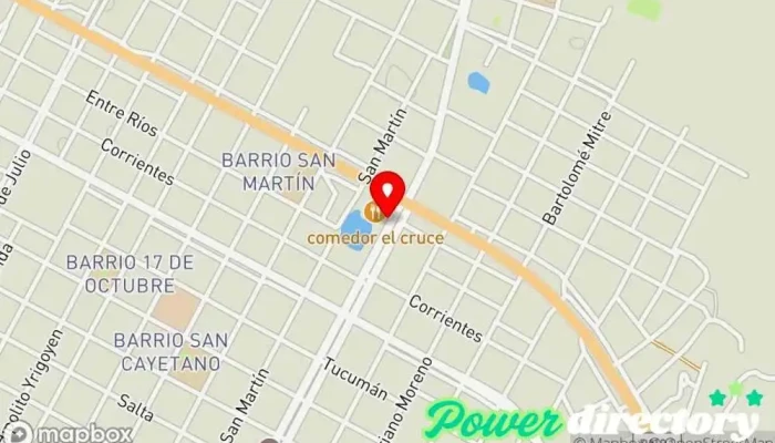 mapa de EL CRUCE SRL Gasolinera en Ingeniero Juárez