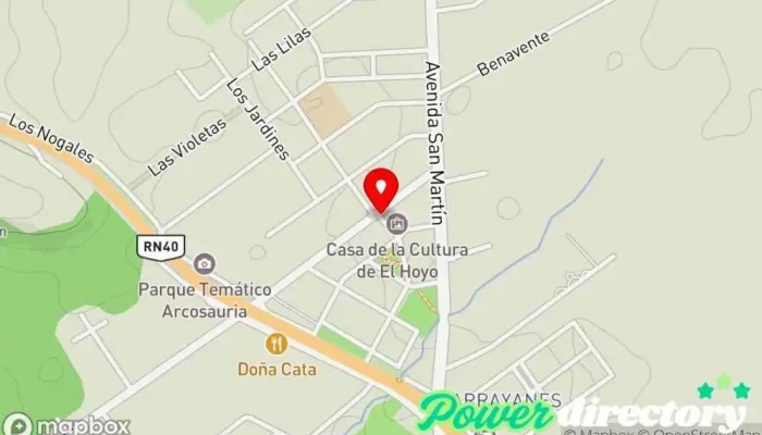 mapa de El Hoyo  en El Hoyo