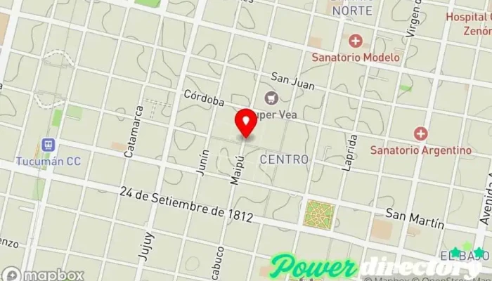 mapa de El Mundo Panaderías Panadería en San Miguel de Tucumán