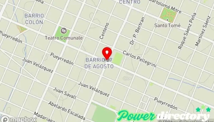 mapa de El pana Panadería en Santo Tomé