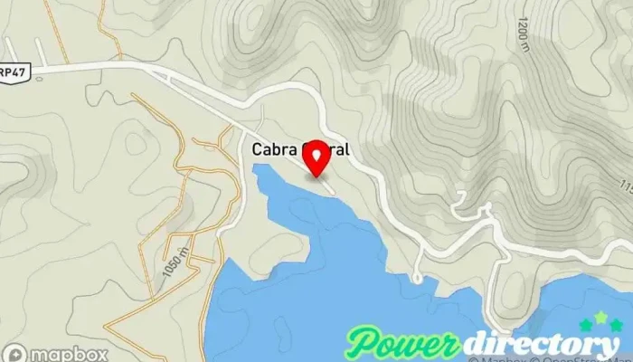 mapa de Embalse Cabra Corral Parque infantil en La Viña