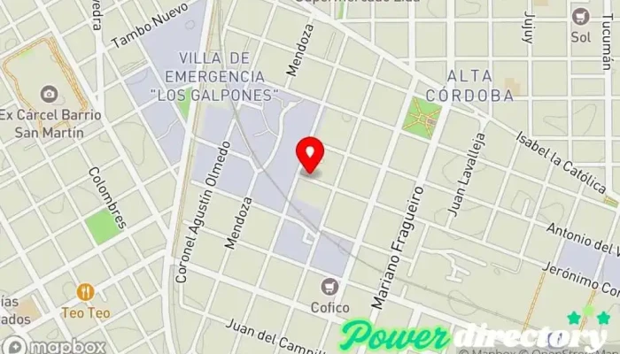 mapa de Emmac Médico en Córdoba