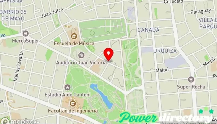 mapa de Espacio Vital - Kinefilaxia y Rehabilitación Centro de salud y bienestar en San Juan