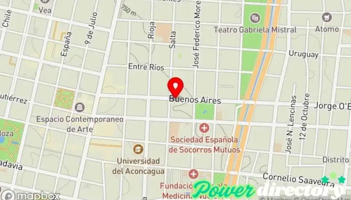 mapa de f Opciones Financieras Institución financiera en Mendoza