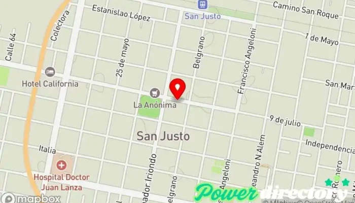 mapa de Fast Cred Franquicia San Justo Oficinas de empresa en San Justo