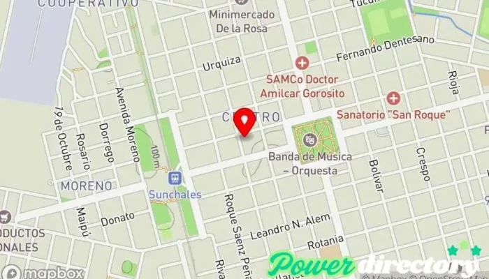 mapa de Fast Cred Franquicia Sunchales Servicios profesionales en Sunchales