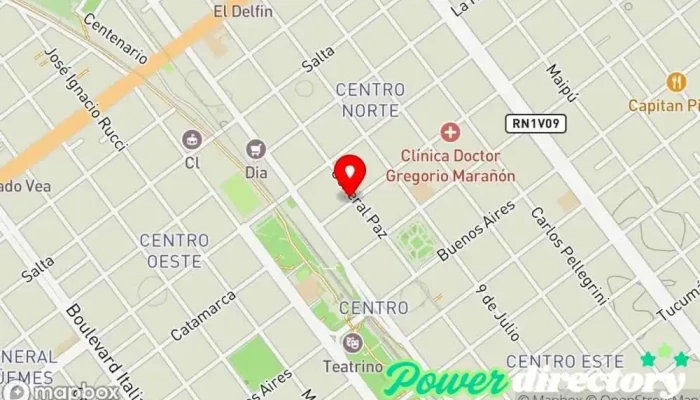 mapa de Fast Cred, Franquicia Villa María Agencia de préstamos en Villa María