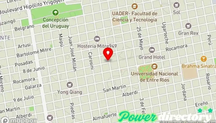 mapa de Fast Cred Comercio en Concepción del Uruguay