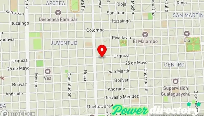 mapa de FastCred Franquicia Gualeguaychu Institución financiera en Gualeguaychú