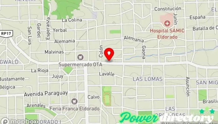mapa de Federar Agencia de préstamos en Eldorado
