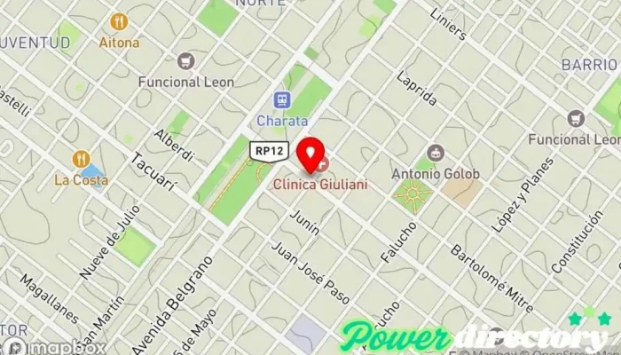 mapa de Federar Tienda de electrónica en Charata
