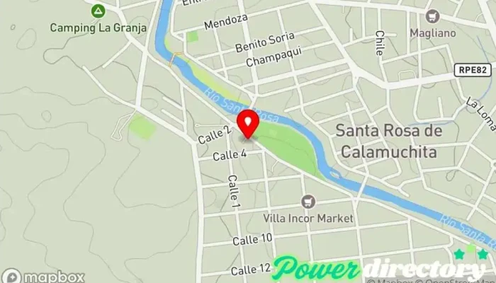 mapa de Feel Good, Centro Integral de Salud Centro de salud comunitario en Santa Rosa de Calamuchita