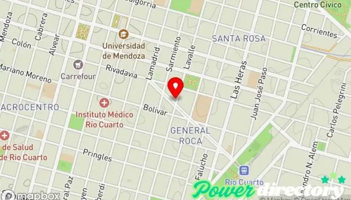 mapa de FENIX salud y bienestar Tienda de belleza y salud, Esteticista, Kinesiólogo, Psicoterapeuta en Río Cuarto
