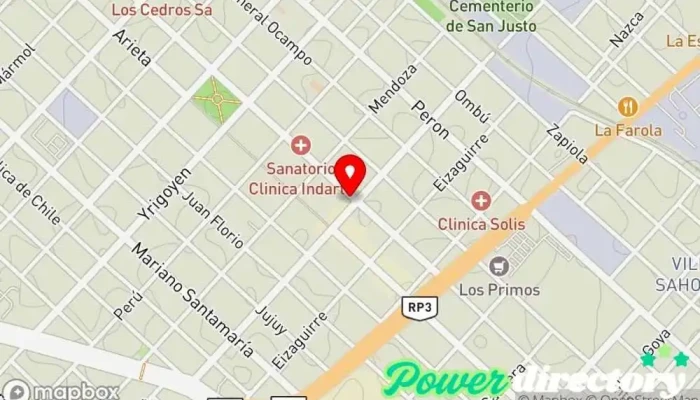 mapa de Ficred Institución financiera en San Justo