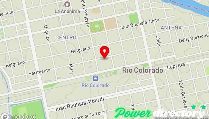 mapa de Filial Río Colorado Banco en Río Colorado