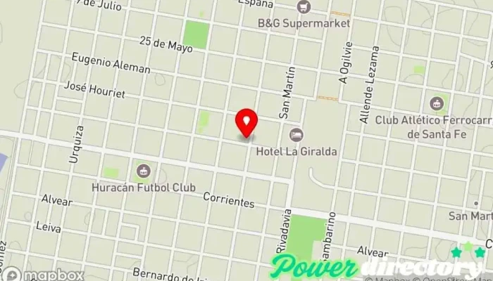 mapa de Filial Vera Banco en Vera