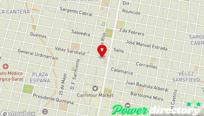 mapa de Financia.com Agencia de préstamos en Concordia