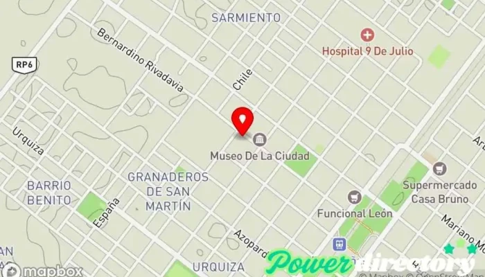 mapa de FINATONE financiamos tus deseos. Institución financiera en Las Breñas