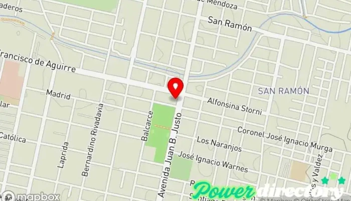 mapa de Fisiatria Centro Norte Gimnasio en San Miguel de Tucumán