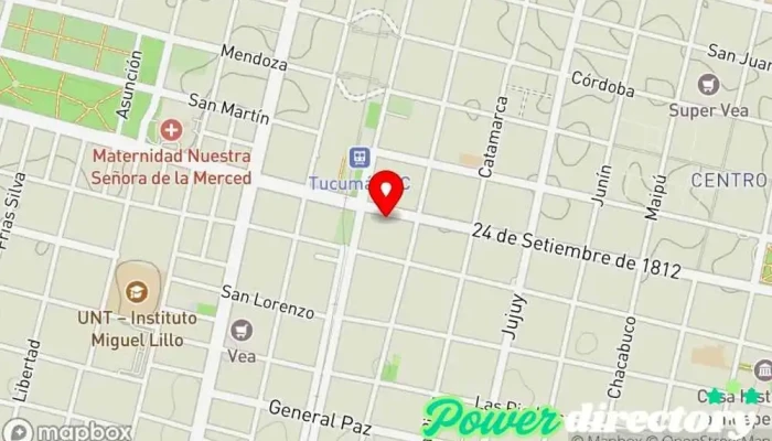 mapa de Fisika Clínica de fisioterapia, Kinesiólogo, Centro médico en San Miguel de Tucumán