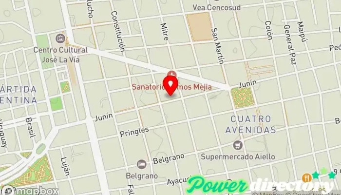 mapa de FisioPets Clínica de fisioterapia en San Luis