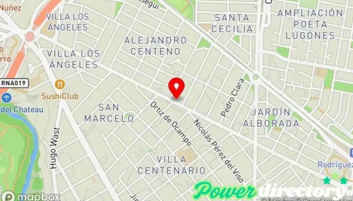 mapa de Fisioterapia y Kinesiología Fisioterapeuta en Córdoba