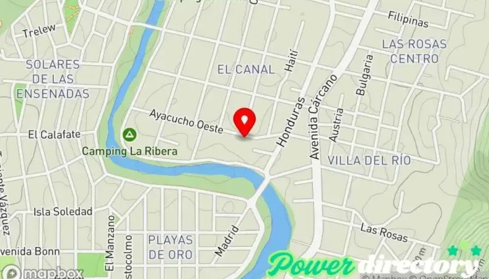 mapa de Fisioterapia y Kinesiología Fisioterapeuta, Esteticista en Villa Carlos Paz