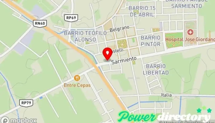 mapa de Fisiovita | Fisioterapia y Rehabilitación Integral Lic. Lilian Rosales Clínica de fisioterapia en Villa Gral. San Martin