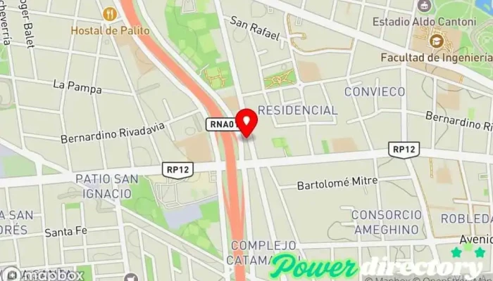 mapa de FLIPAR Bakery and Market Panadería en Rivadavia