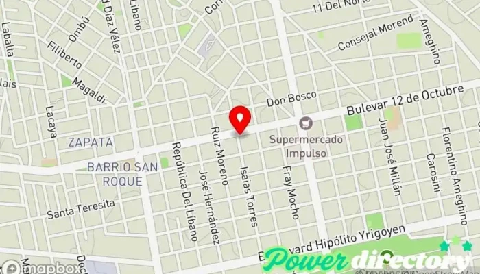 mapa de Focaccia Panadería en Concepción del Uruguay