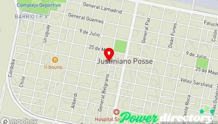 mapa de Frente de Todos Justiniano Posse Partido político en Justiniano Posse