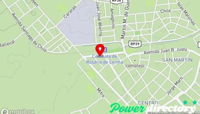mapa de Fundación Juntos para Crear Fundación en Rosario de Lerma