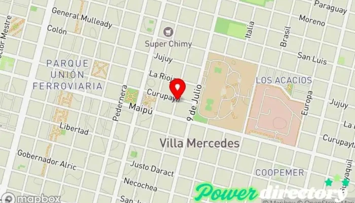mapa de FUSIÓN Kinesiología & Fisioterapia Kinesiólogo en Villa Mercedes