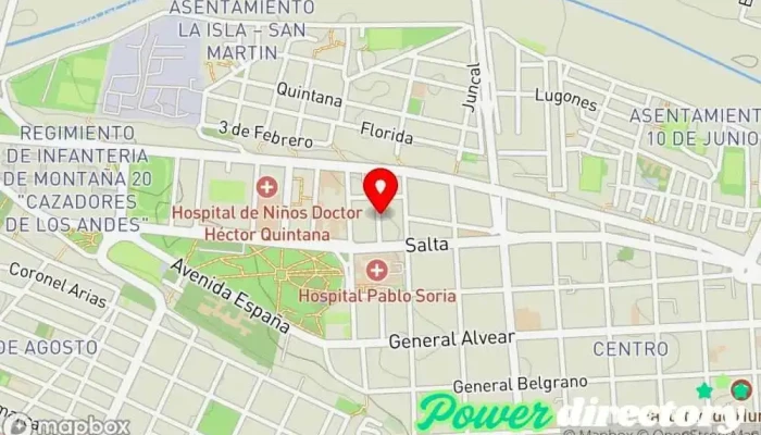 mapa de Fyf Creditos Banco en San Salvador de Jujuy