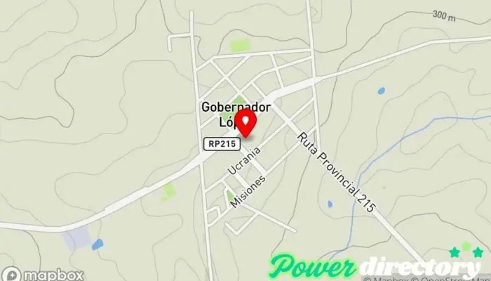 mapa de Gdor. Lopez  en Gdor. Lopez