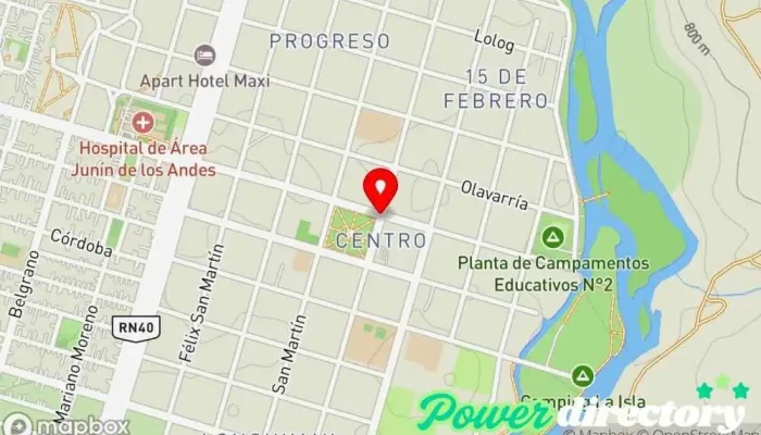 mapa de Generación 2.0 Tienda de accesorios para móviles en Junín de los Andes