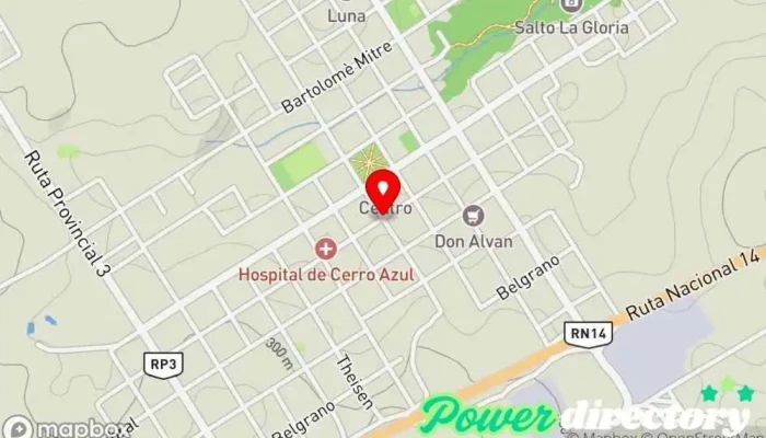 mapa de Gestoria Del Automotor y Creditos Prendarios Oficinas de empresa en Cerro Azul